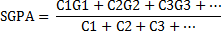 SGPA Formula